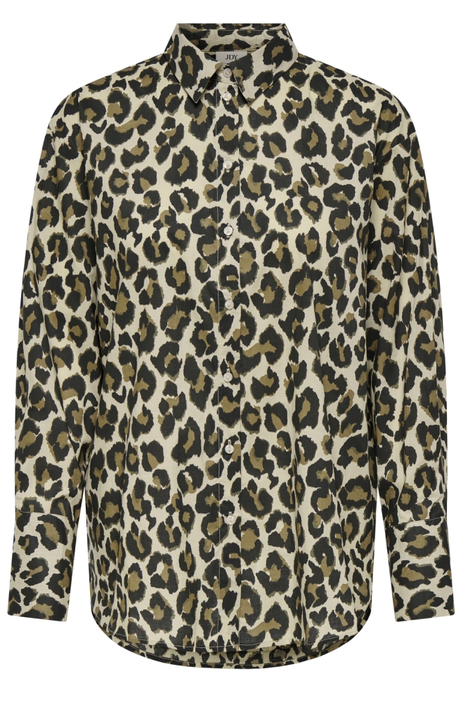 JDYLEONORA L/S LOOSE SHIRT WVN 15351317 WOOD ASH/NATURAL LE